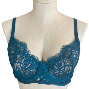 NWT ADORE ME BalconetteTeal Bra
